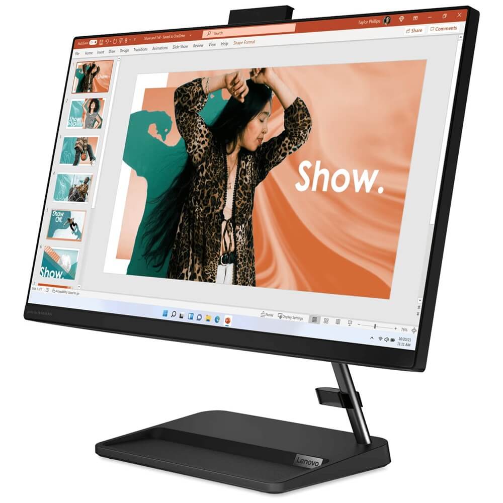 Lenovo IdeaCentre AIO 3 24IAP7 Desktop PC – Core i5-12450H / 23.8″ FHD / 16GB RAM / 512GB SSD / Win 11 Home (F0GH01HLSA) image 3