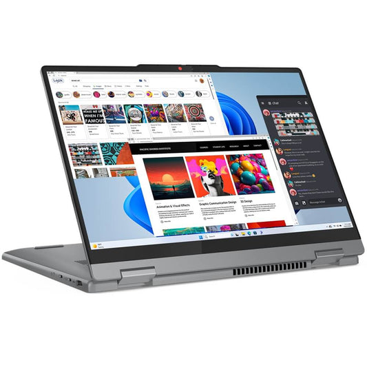 Lenovo IdeaPad 5 2-in-1 14IRH9 Notebook PC – Core i7-13620H / 14″ WUXGA OLED Touch / 16GB RAM / 512GB SSD / Win 11 Home / Luna Grey (83KX004MSA) image 1
