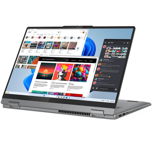 Lenovo IdeaPad 5 2-in-1 16IRU9 Notebook PC – Core 7 150U / 16″ WUXGA Touch / 16GB RAM / 1TB SSD / Win 11 Home / Luna Grey (83DU004AFU) image 2