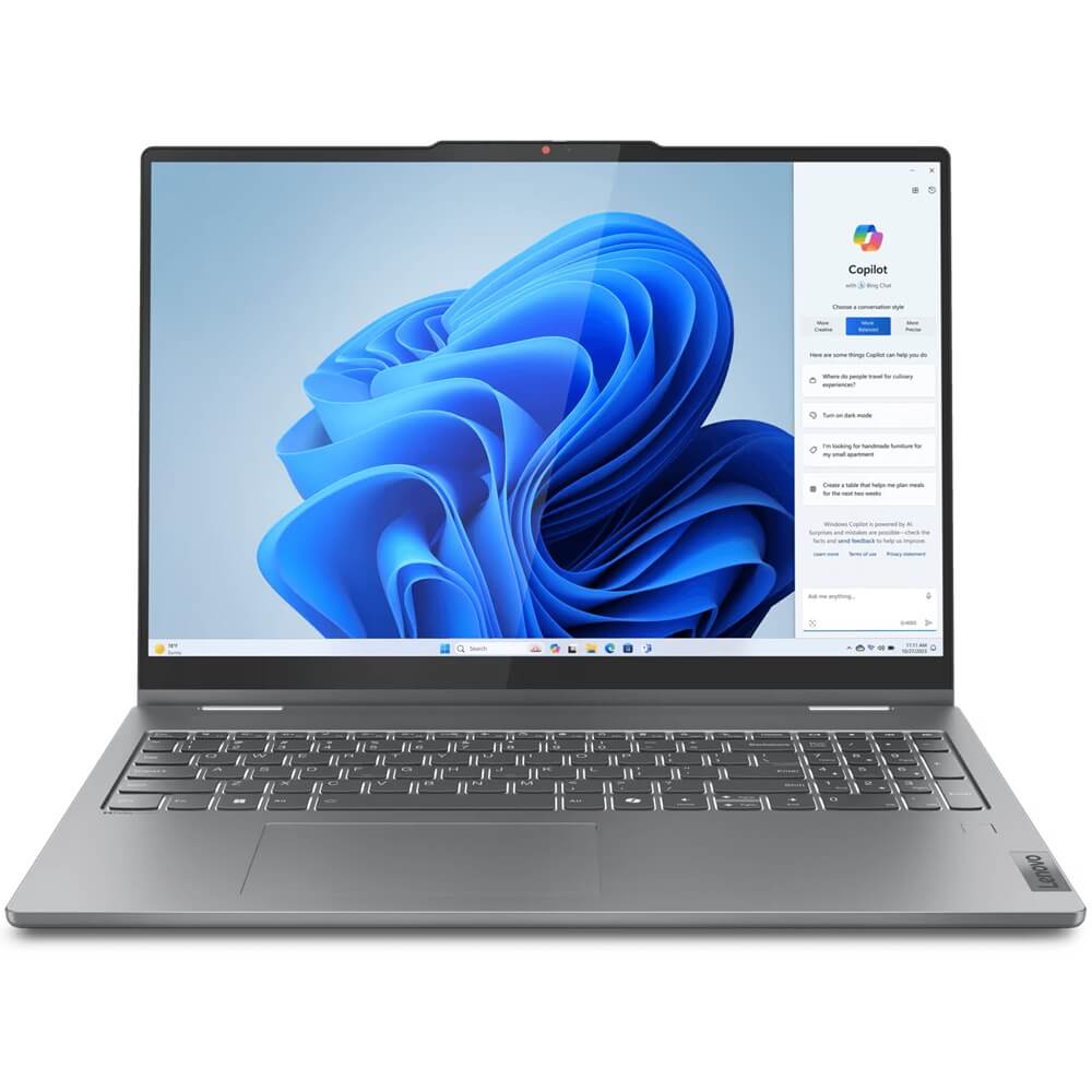 Lenovo IdeaPad 5 2-in-1 16IRU9 Notebook PC – Core 5 120U / 16″ WUXGA Touch / 8GB RAM / 512GB SSD / Win 11 Home / Luna Grey (8