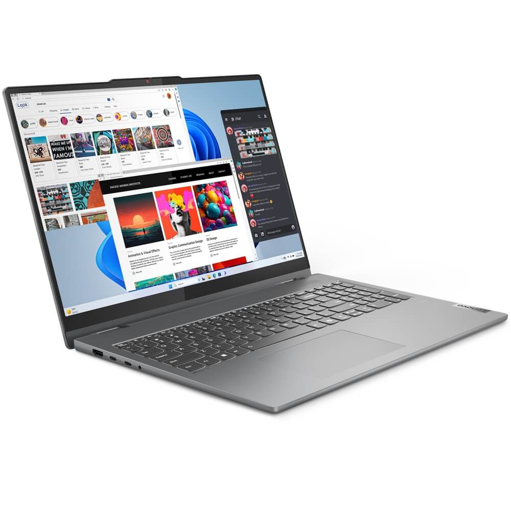 Lenovo IdeaPad 5 2-in-1 16IRU9 Notebook PC – Core 5 120U / 16″ WUXGA Touch / 8GB RAM / 512GB SSD / Win 11 Home / Luna Grey (8