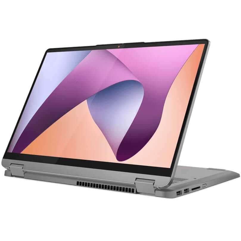 Lenovo IdeaPad Flex 5 14ABR8 Notebook PC – Ryzen 7 7730U / 14″ WUXGA Touch / 16GB RAM / 512GB SSD / Win 11 Home / Arctic Grey