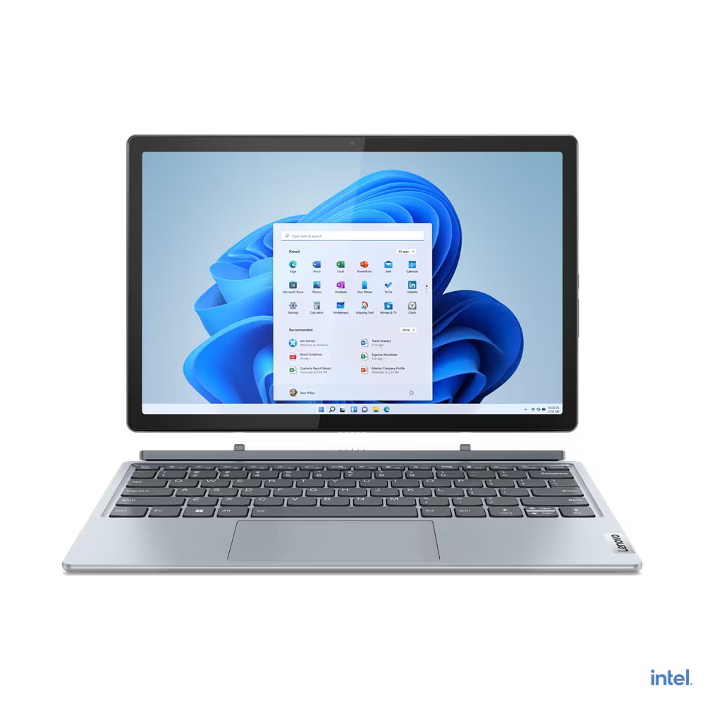 Lenovo IdeaPad Duet 5 12IAU7 Notebook PC – Core i5-1235U / 12.4″ 2.5K Touch / 16GB RAM / 512GB SSD / Win 11 Pro / Stone Blue 
