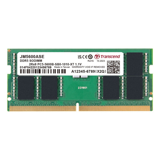 Transcend 48GB DDR5 5600MHz Notebook Memory Module (JM5600ASE-48G) image 1