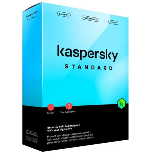 Kaspersky Standard Antivirus Annual Subscription – 5 Devices image 1