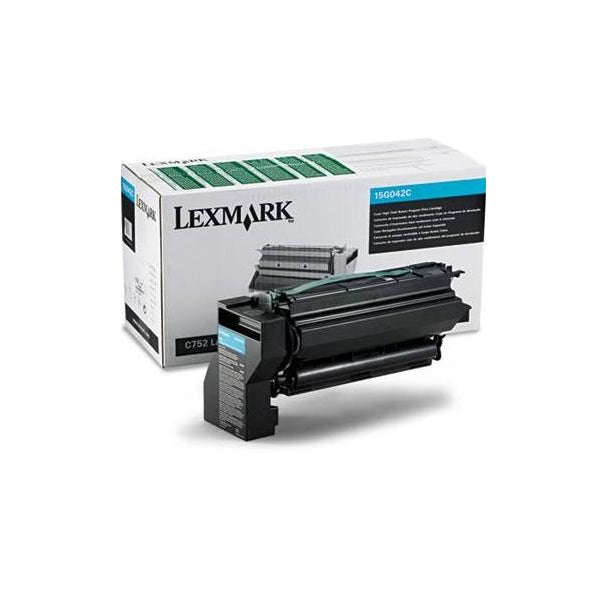 Lexmark 15G042C High Yield Return Program Cyan Laser Toner Cartridge image 1