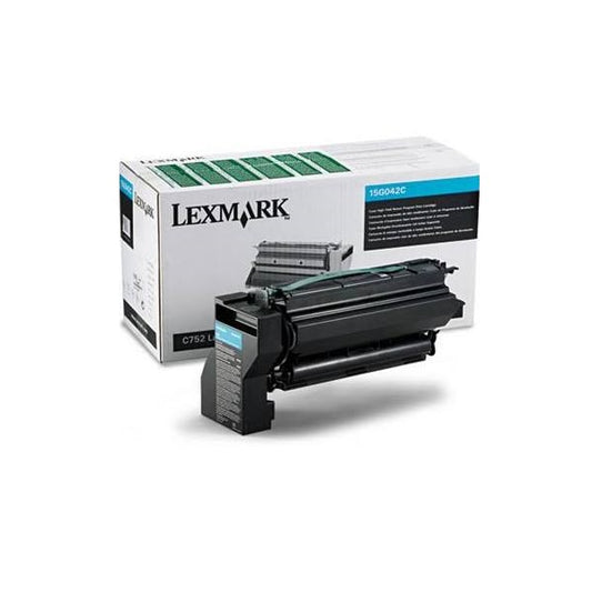 Lexmark 15G042C High Yield Return Program Cyan Laser Toner Cartridge image 1