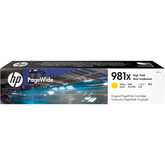 HP 981X High Yield Yellow PageWide Cartridge (L0R11A) image 1