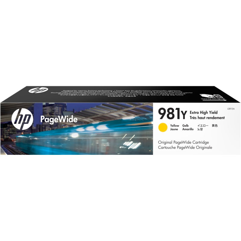 HP 981Y Extra High Yield Yellow PageWide Cartridge (L0R15A) image 1