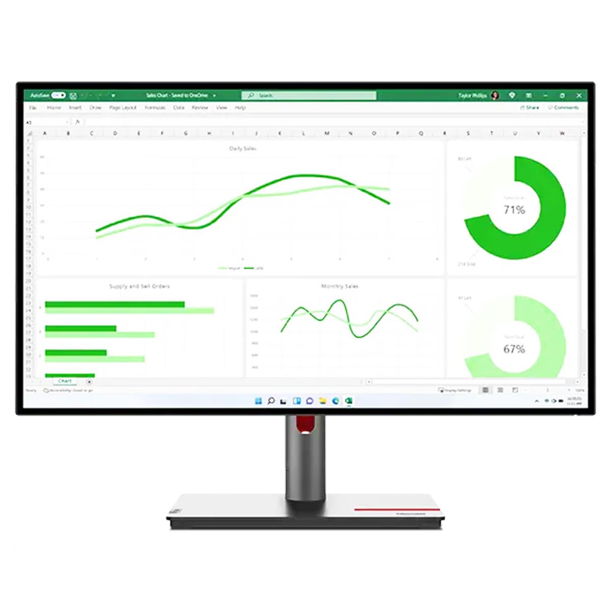 Lenovo ThinkVision P27q-30 27″ 2K QHD Monitor (63A2GAT1SA)