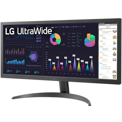 LG 26WQ500 UltraWide 26″ Full HD Monitor (LGE26WQ500) — side view