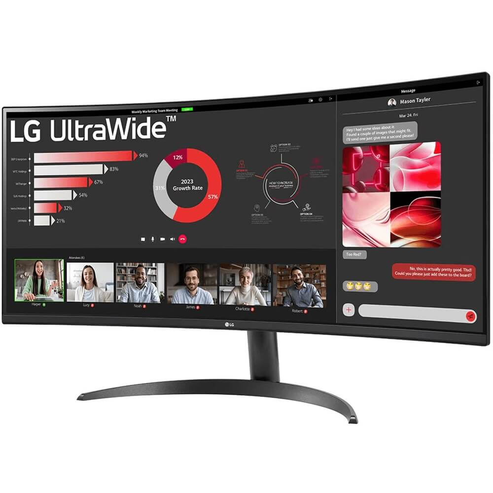 LG UltraWide 34WR650 34″ QHD Curved Monitor (LG-34WR650) image 3