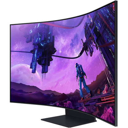 Samsung Odyssey Ark G970 55″ 165Hz Curved UHD 4K Gaming Monitor (LS55BG970NUXEN) — side view