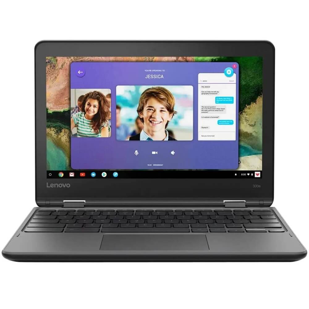 Lenovo 300e Chromebook 2nd Gen Notebook PC – Celeron N4120 / 11.6″ HD Touch / 8GB RAM / 64GB eMMC Drive / Chrome OS (81MB0069