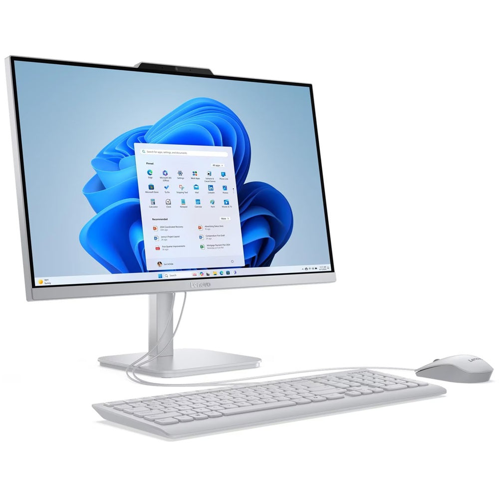 Lenovo A100 All-In-One Desktop PC – Intel N100 / 23.8″ FHD / 8GB RAM / 256GB SSD / Win 11 Home / Cloud Grey (F0J6000RSA) image 2