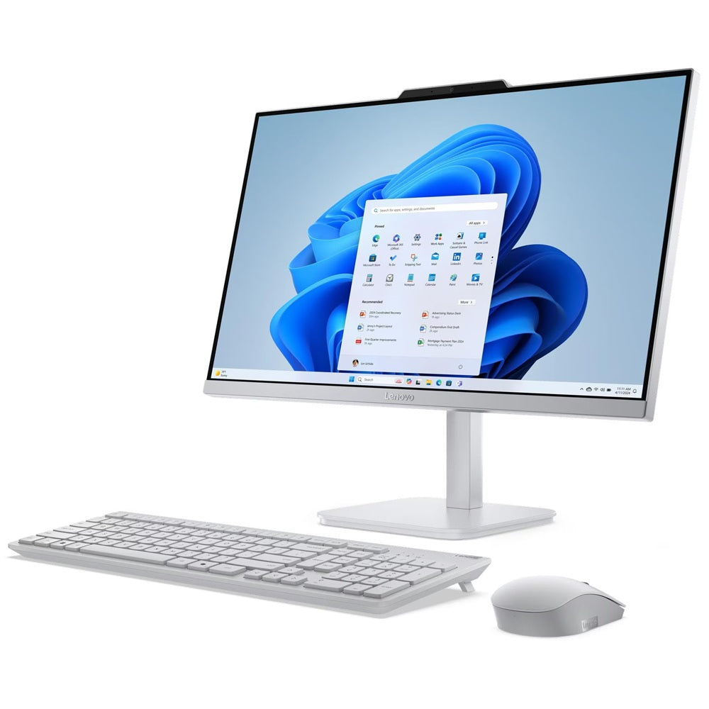 Lenovo A100 All-In-One Desktop PC – Intel N100 / 23.8″ FHD / 8GB RAM / 256GB SSD / Win 11 Home / Cloud Grey (F0J6000RSA) image 3