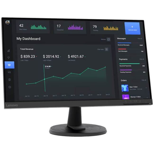 Lenovo C24-40 23.8-inch Full HD Monitor (63DCKAT6SA) — front view