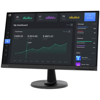 Lenovo C24-40 23.8-inch Full HD Monitor (63DCKAT6SA) — side view