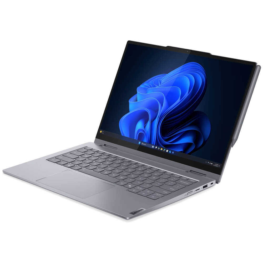 Lenovo ThinkBook 14 2-in-1 G5 IAU Notebook PC (21SQ001MZA) + Lenovo USB-C Dual Display Travel Dock (40B90100SA) — detail view