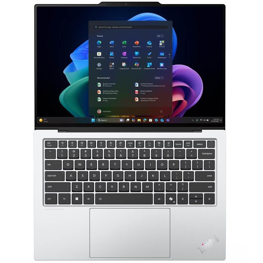 Lenovo ThinkPad X9-14 Gen 1 Aura Edition Notebook PC – Core Ultra 7 258V / 14″ 2.8K OLED Touch / 32GB RAM / 1TB SSD / Win 11 