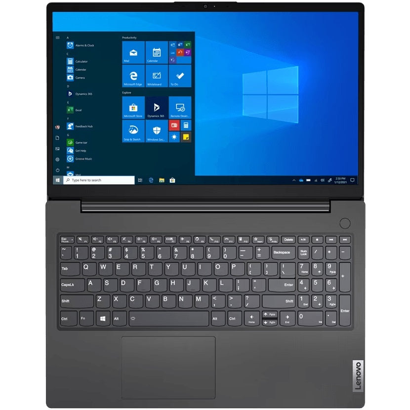 Lenovo V15 G2 IJL Notebook PC – Celeron N5100 / 15.6″ FHD / 8GB RAM / 256GB SSD / Win 11 Home / Black (82QY00QFSA) — rear vie