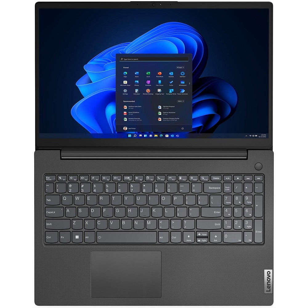 Lenovo V15 G3 IAP Notebook PC – Core i5-1235U / 15.6″ FHD Non-Touch / 8GB RAM / 512GB SSD / Win 11 Pro (82TT00JQSA) — rear vi