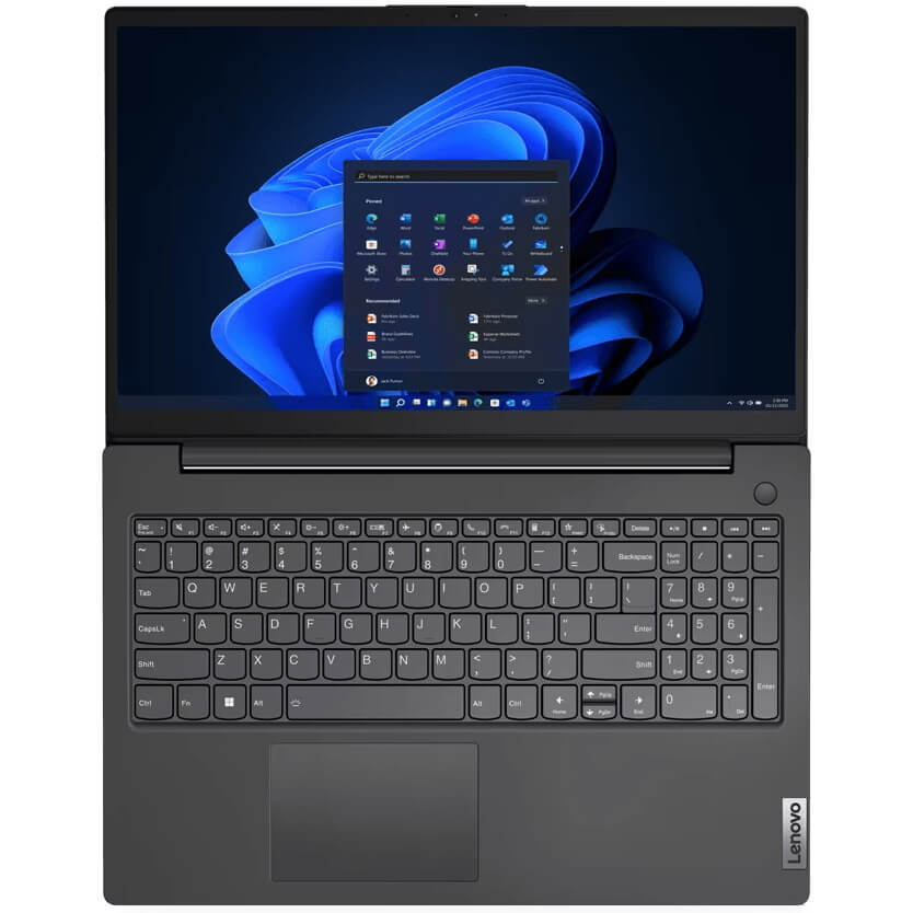 Lenovo V15 G4 IRU Notebook PC – Core i3-1315U / 15.6″ FHD / 8GB RAM / 256GB SSD / Win 11 Pro (83A1002CSASB) — rear view
