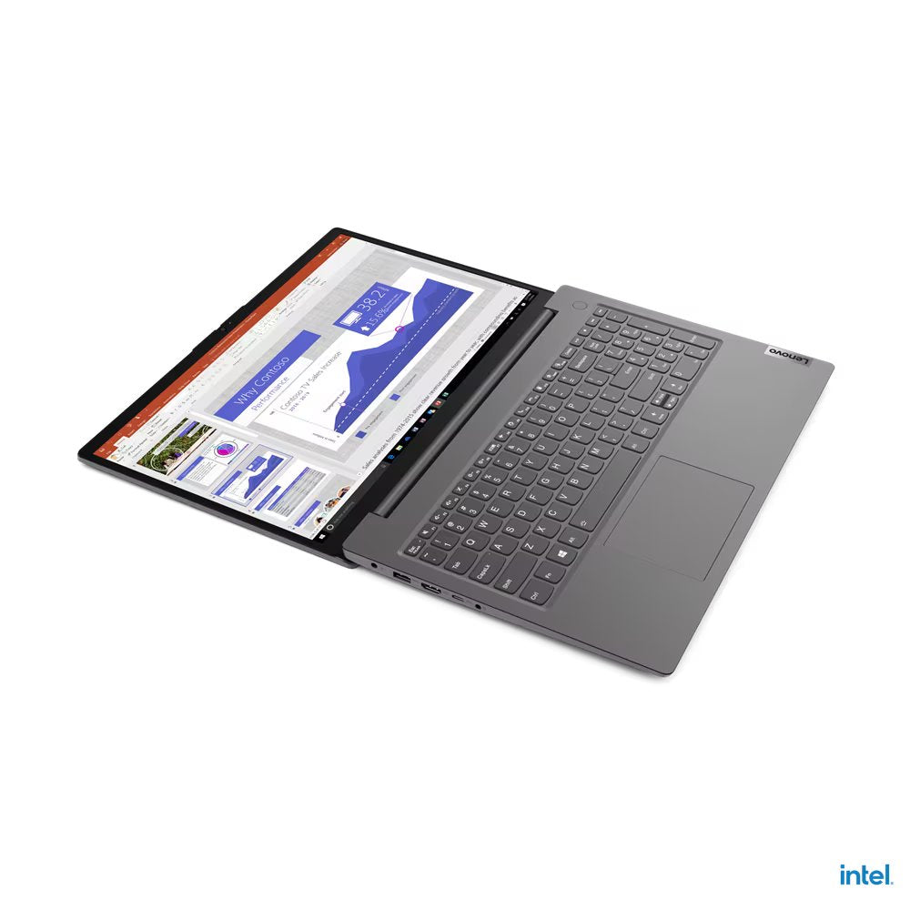 Lenovo V15 G2 ITL Notebook PC – Core i5-1135G7 / 15.6″ FHD / 4GB RAM / 256GB SSD / Win 10 Pro (82KB0015SA) — rear view