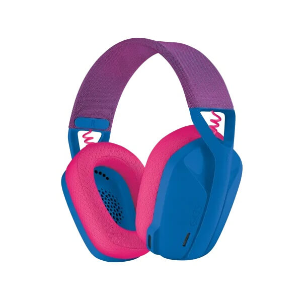 Logitech G435 LightSpeed Wireless Gaming Headset – Blue And Raspberry (981-001062) image 1