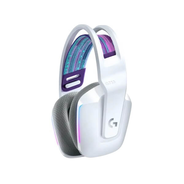 Logitech G733 LightSpeed Wireless RGB Gaming Headset – White (981-000883) image 2