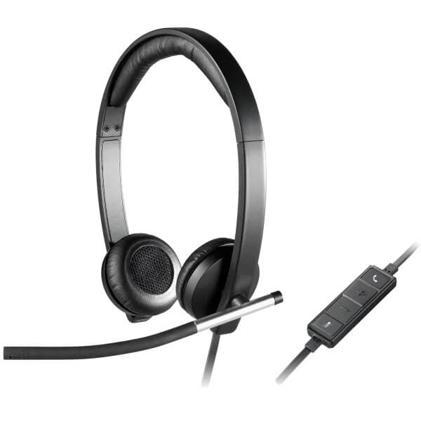 Logitech H650e USB Stereo Headset (981-000519) — front view