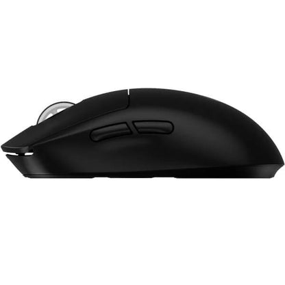 Logitech PRO X Superlight 2 LightSpeed Wireless Gaming Mouse – Black (910-006631) — side view