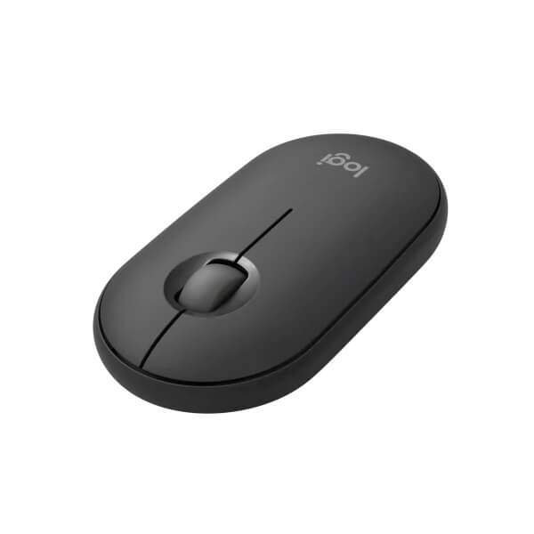 Logitech Pebble Mouse 2 M350s Compact Bluetooth Mouse – Tonal Graphite (910-007015) — front view