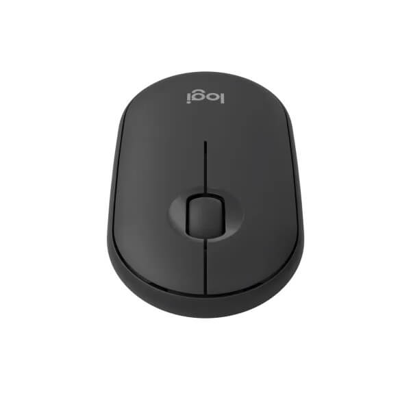 Logitech Pebble Mouse 2 M350s Compact Bluetooth Mouse – Tonal Graphite (910-007015) — side view