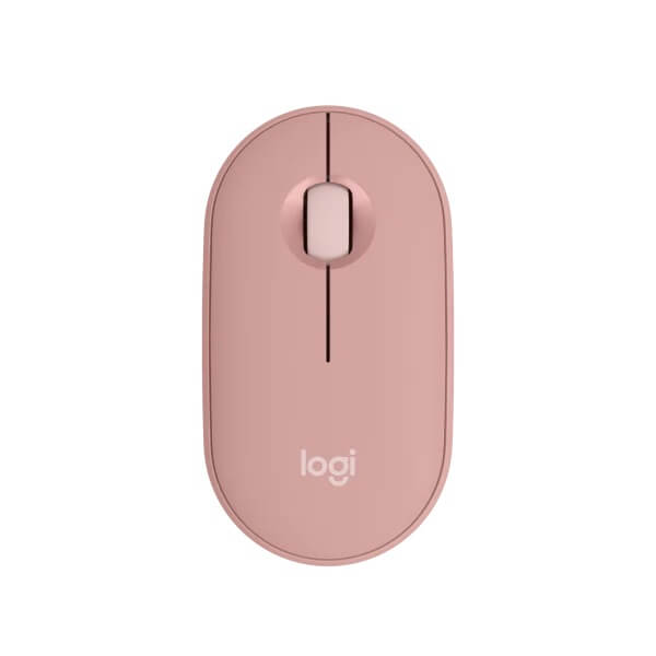 Logitech Pebble Mouse 2 M350s Compact Bluetooth Mouse – Tonal Rose (910-007014) image 1