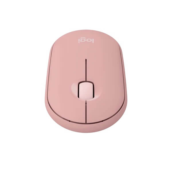 Logitech Pebble Mouse 2 M350s Compact Bluetooth Mouse – Tonal Rose (910-007014) image 3
