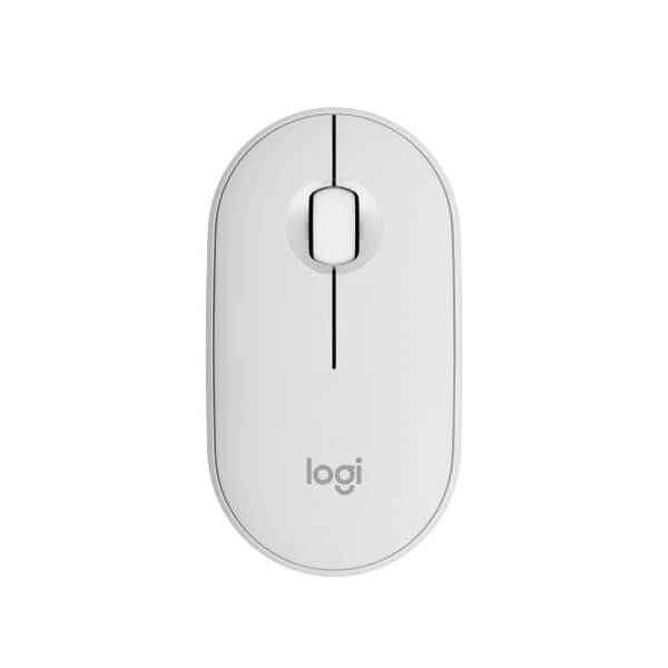 Logitech Pebble Mouse 2 M350s Compact Bluetooth Mouse – Tonal White (910-007013)