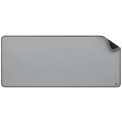 Logitech Studio Series Desk Mat – Mid Grey — rear view