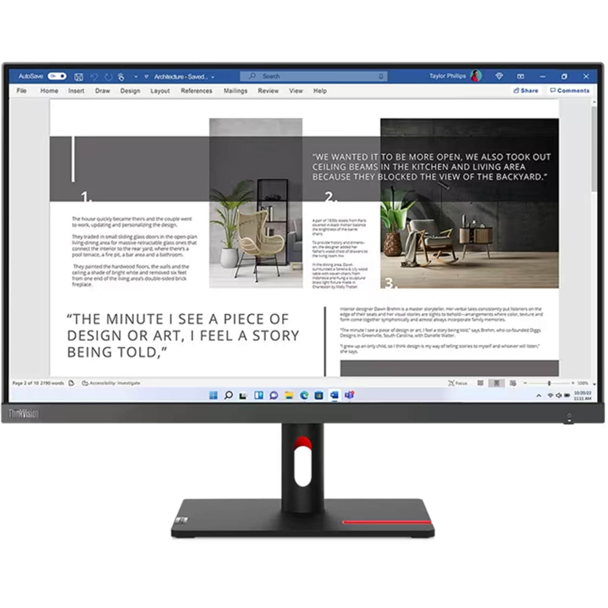 Lenovo ThinkVision S27i-30 27″ Full HD Monitor (63DFKAT4SA)
