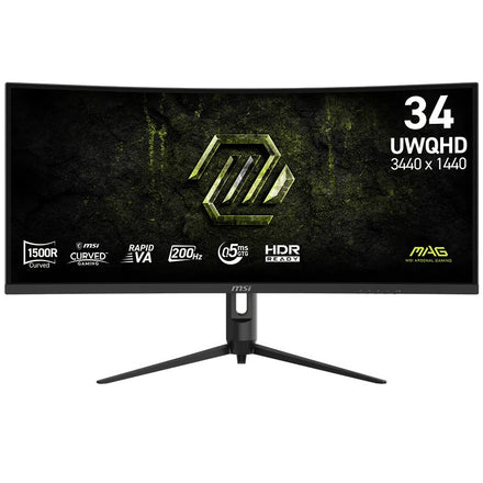 MSI MAG 342CQRF E20 34-inch UWQHD 200Hz Curved Gaming Monitor (MAG342CQRFE20)