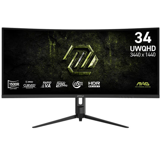 MSI MAG 342CQRF E20 34-inch UWQHD 200Hz Curved Gaming Monitor (MAG342CQRFE20) image 1