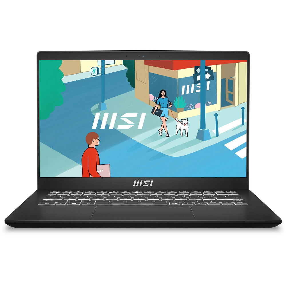 MSI Modern 14 C11M Notebook PC – Core i3-1115G4 / 14.0″ FHD / 8GB RAM / 512GB SSD / Win 11 Home / Classic Black (C11M-204ZA) image 1