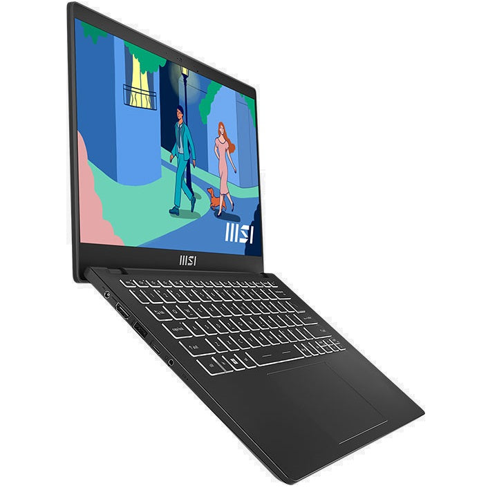 MSI Modern 14 C12M Notebook PC – Core i5-1235U / 14.0″ FHD / 8GB RAM / 512GB SSD / Win 11 Home / Classic Black (C12M-086ZA) image 3