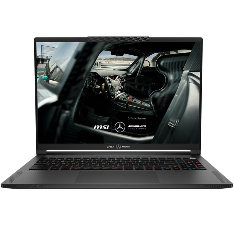 MSI Stealth 16 Mercedes-AMG Motorsport A1VGG Gaming Notebook PC – Core Ultra 9 185H / 16″ QHD+ OLED 240Hz / 32GB RAM / 1TB SSD / NVIDIA RTX 4070 8GB / Win 11 Home (A1VGG-408ZA) image 1