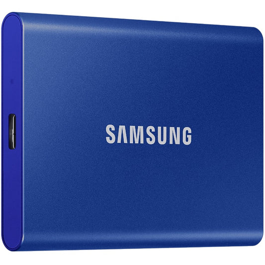 Samsung Portable T7 1TB Blue Solid State Drive (MU-PC1T0H/WW) image 2