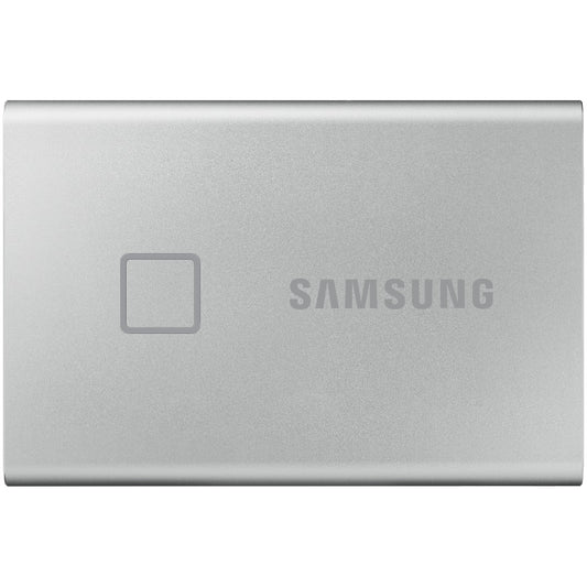 Samsung Portable SSD T7 Touch 500GB – Silver (MU-PC500S/WW) image 1