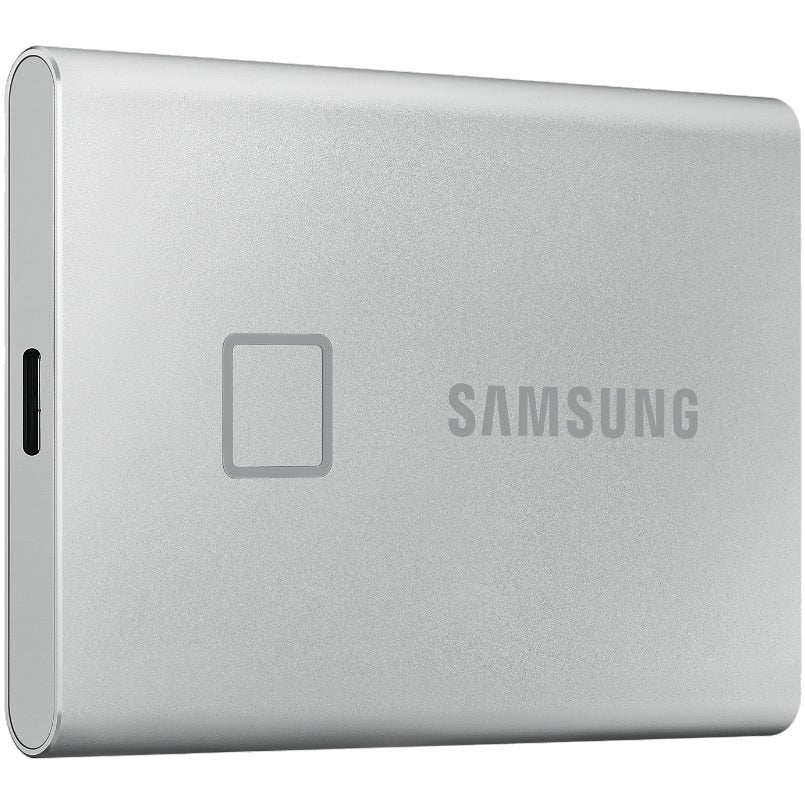 Samsung Portable SSD T7 Touch 500GB – Silver (MU-PC500S/WW) image 2