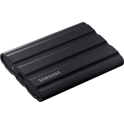 Samsung Portable T7 Shield 2TB Black Solid State Drive (MU-PE2T0S/WW) — front view