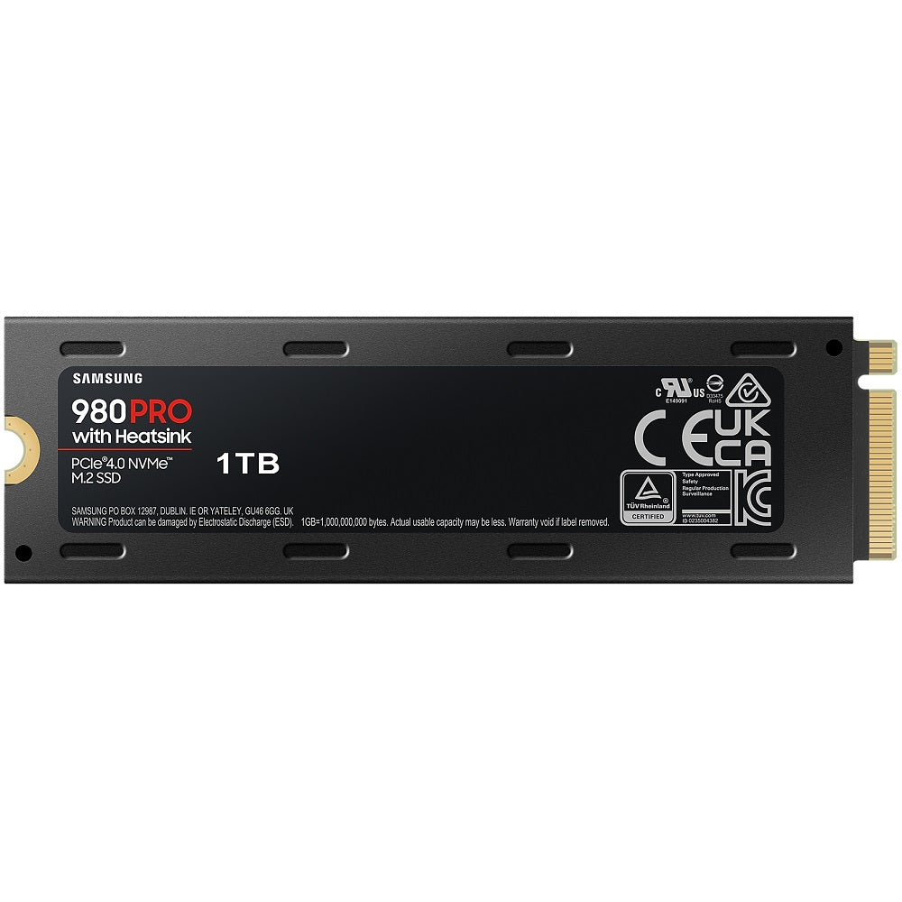 Samsung 980 PRO 1TB PCle 4.0 NVMe M.2 Solid State Drive with Heatsink (MZ-V8P1T0CW) image 2