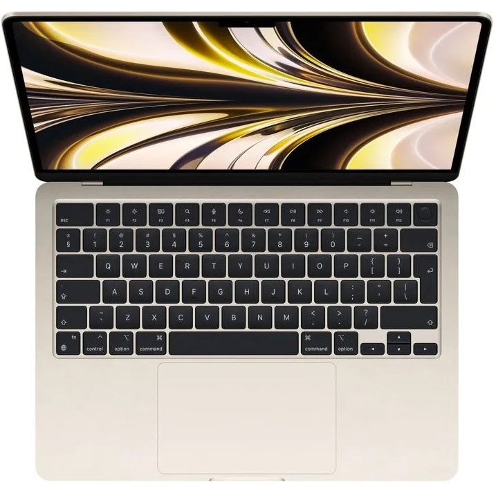 Apple MacBook Air 13″ Notebook PC – Apple M2 Chip / 13.6″ WQXGA / 16GB RAM / 256GB SSD / macOS / Starlight (MC7W4ZE/A) — fron
